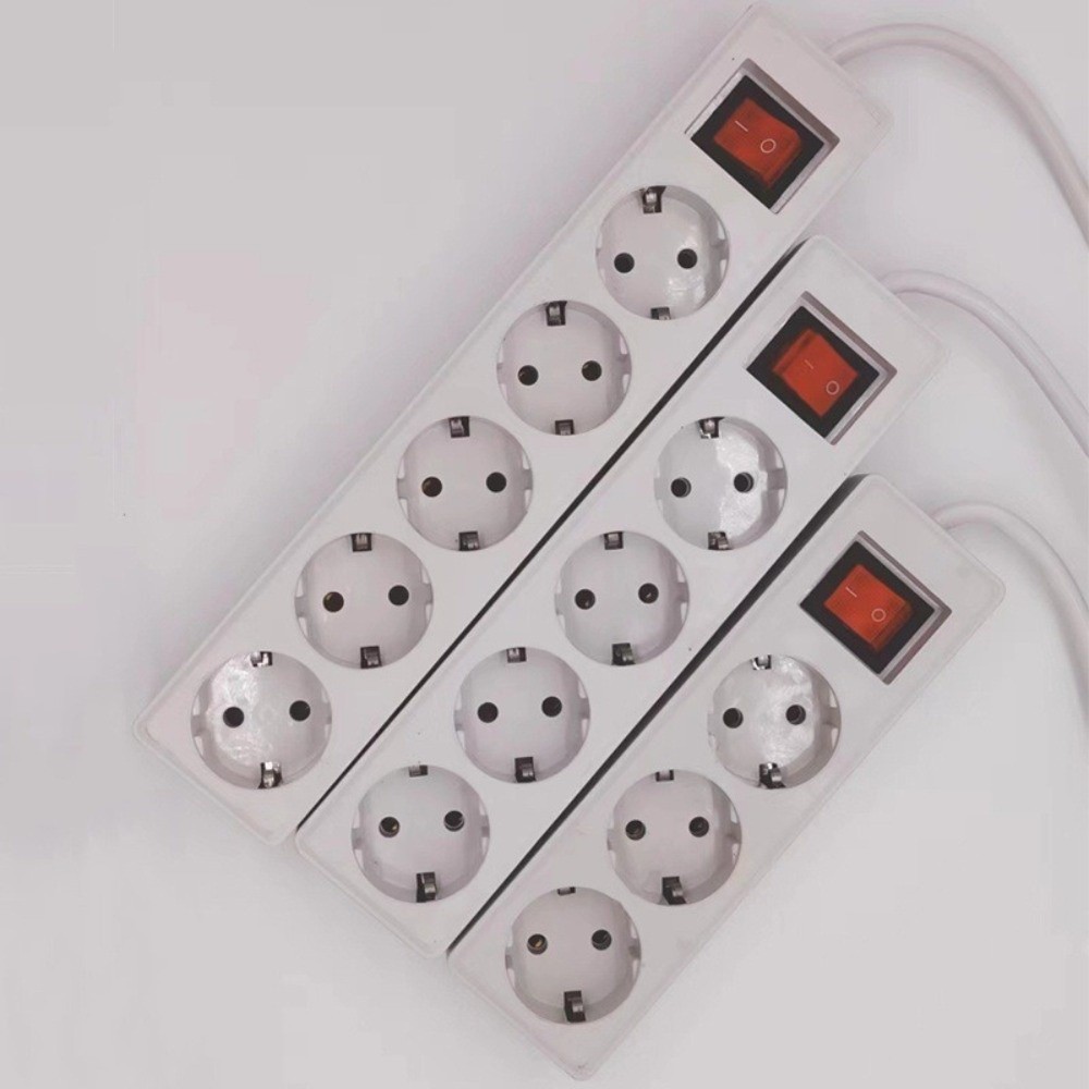 Power Strip Flat - Tomada Elétrica Portátil com 3/4/5 Saídas