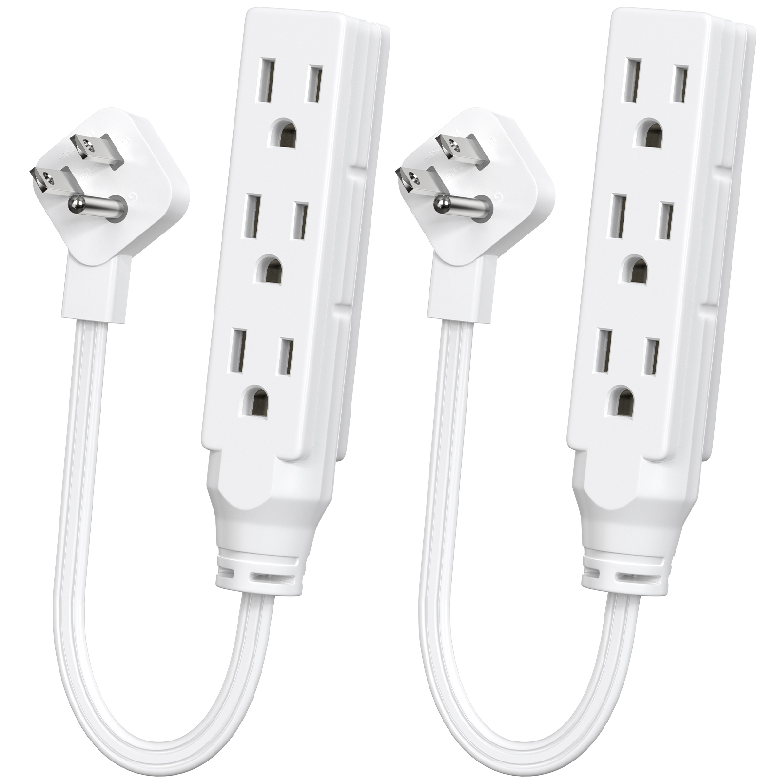 Power Strip Flat - Extensão de Tomada de Três Entradas
