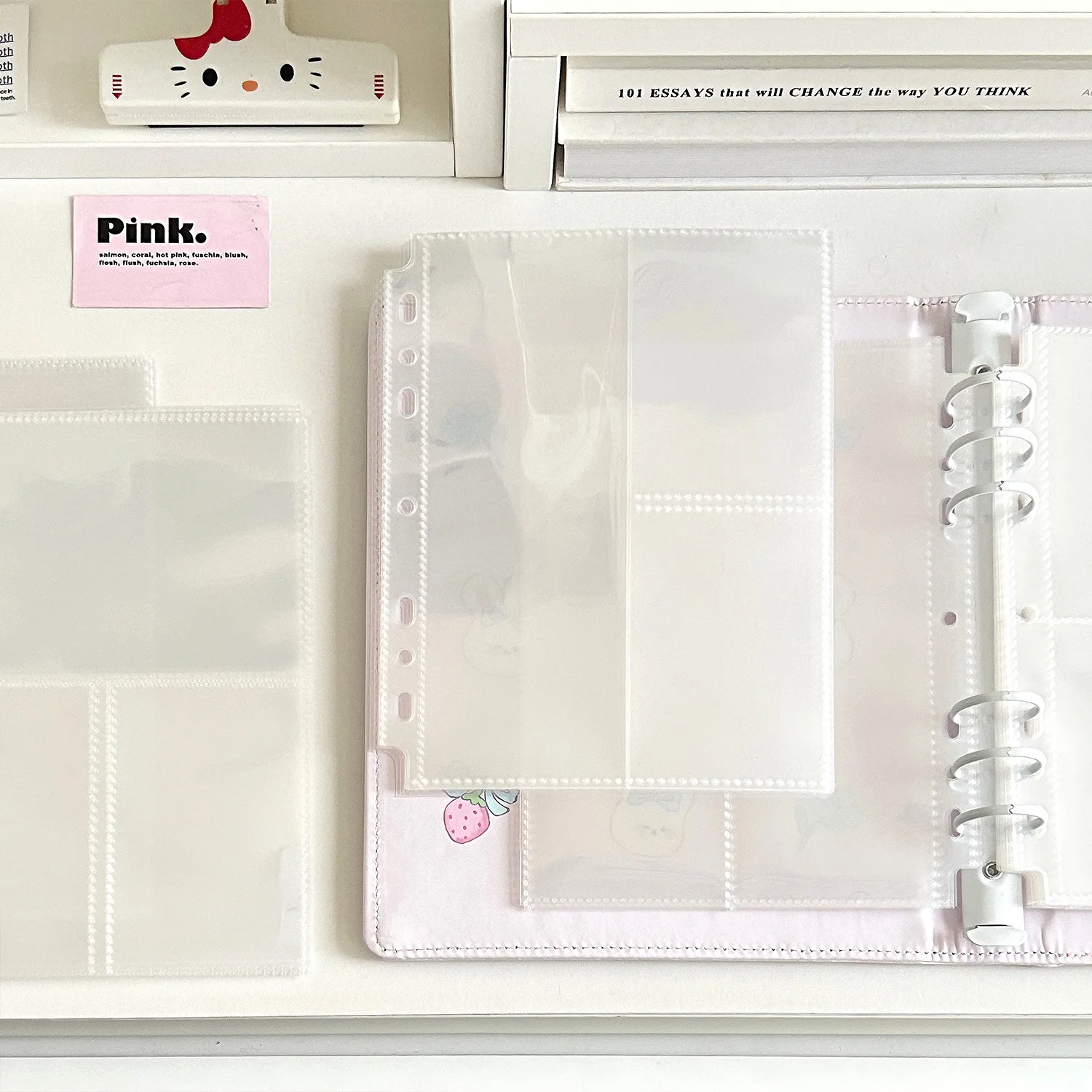 Ring Binder Box - A5 7 buracos suporte de arquivo