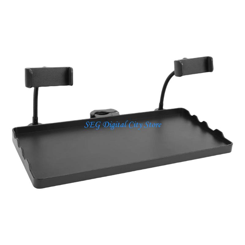 Desk Setup With Mic - Bandeja organizadora U75B ABS para tubo