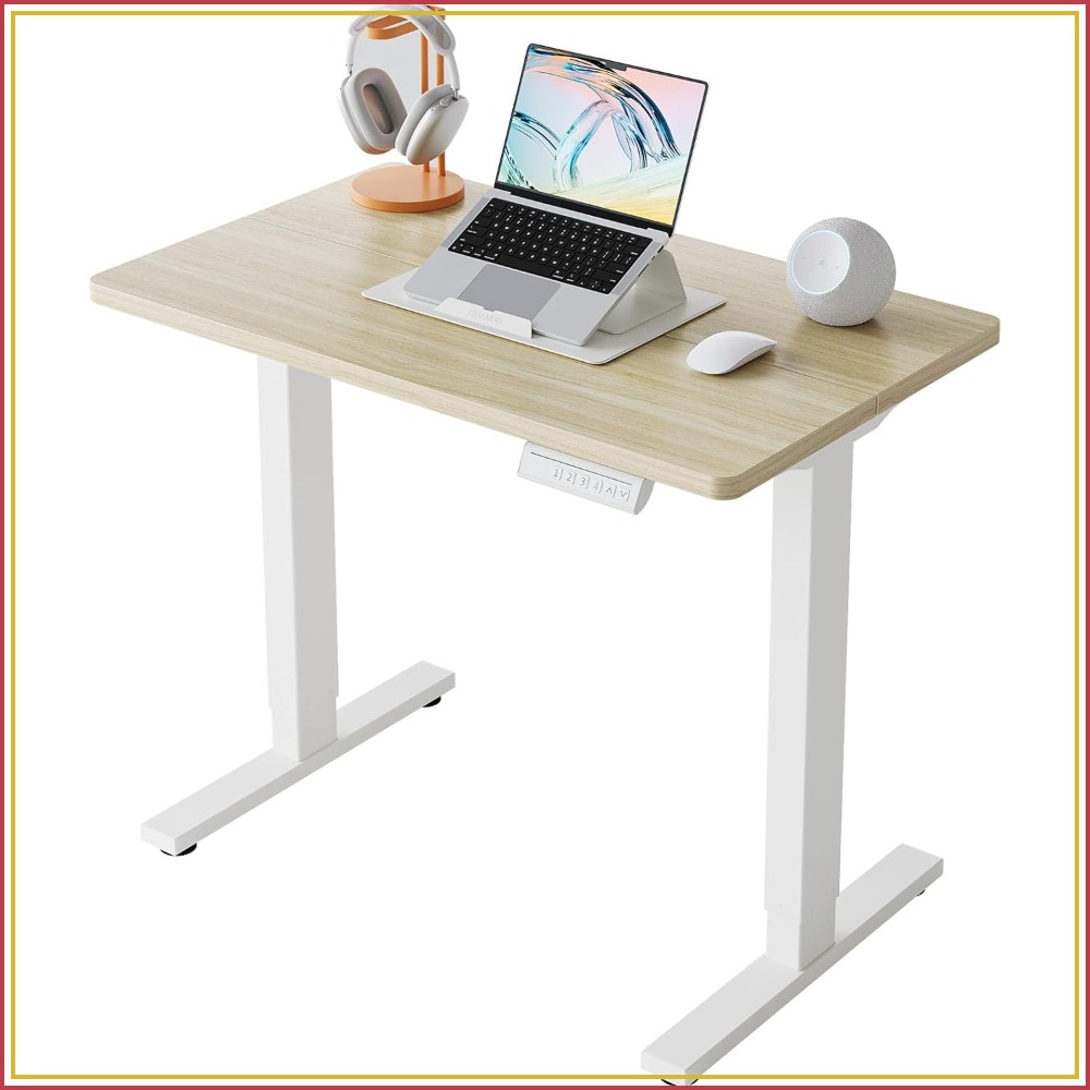 Desk Setup Height - Mesa Elétrica Pequena Ajustável em Altura,