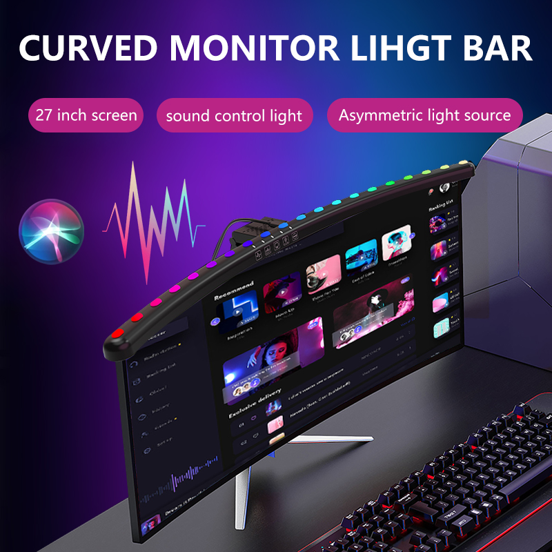 Barra de Luz RGB para Monitor, - Desk Room Setup avaliação e preço