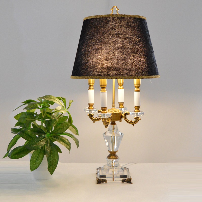 Luxo Cristal Table Lamp Ilumin - Yellow Desk Setup avaliação e preço
