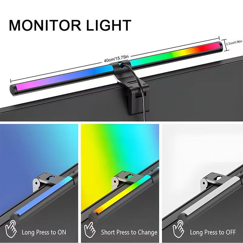 Barra de Luz RGB para Monitor, - Desk Room Setup avaliação e preço
