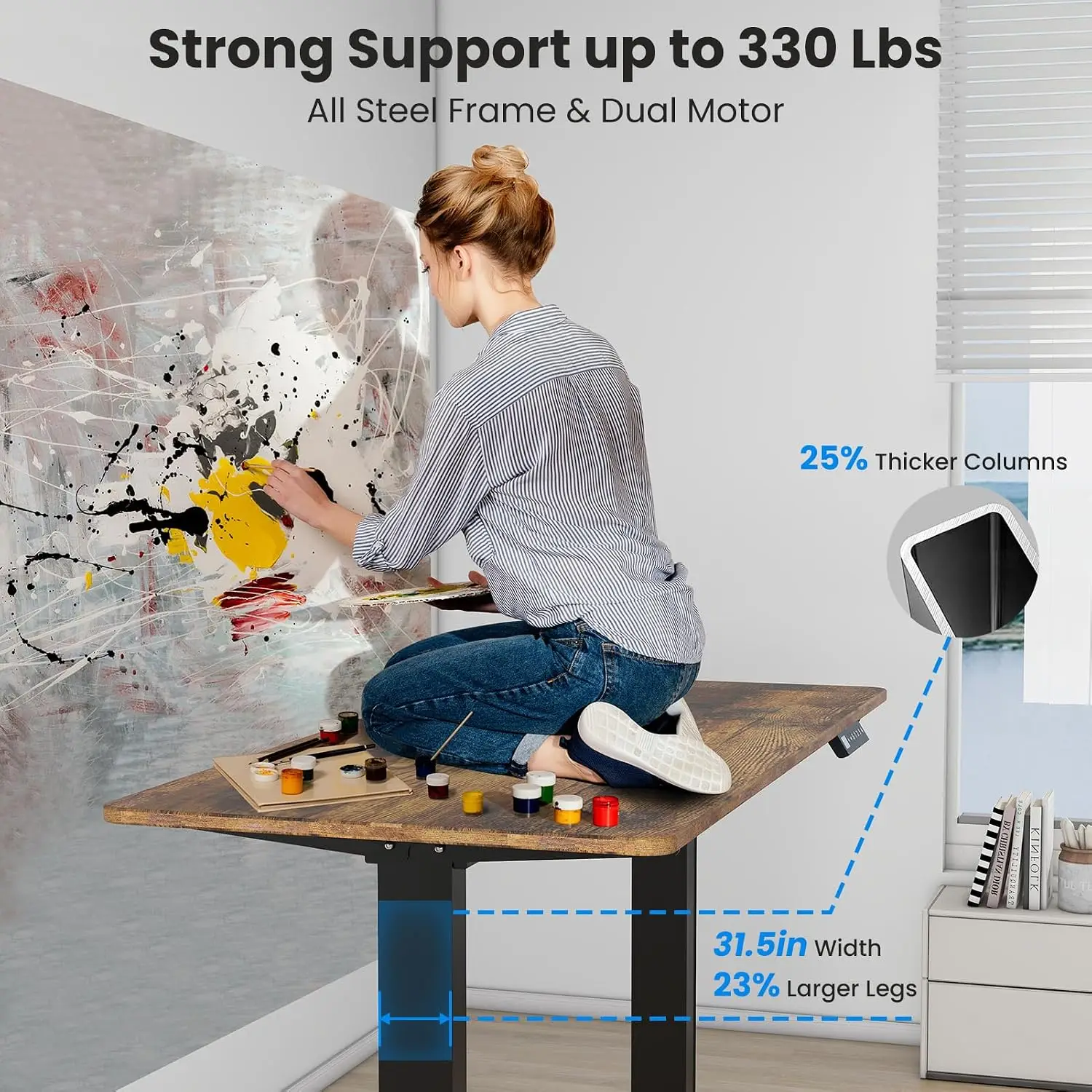 Estrutura de Mesa de Escritóri - Desk Setup Height avaliação e preço