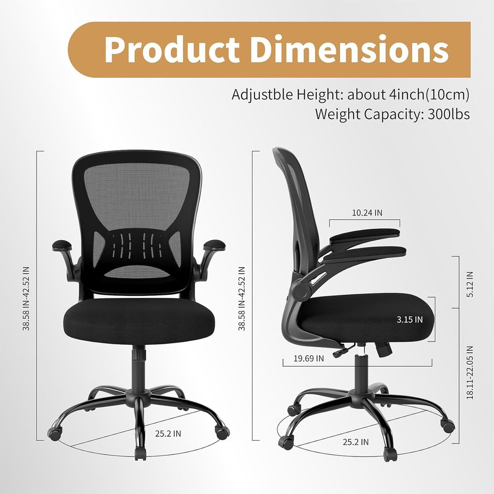 Conjunto de Cadeiras de Escrit - Desk Setup Height avaliação e preço