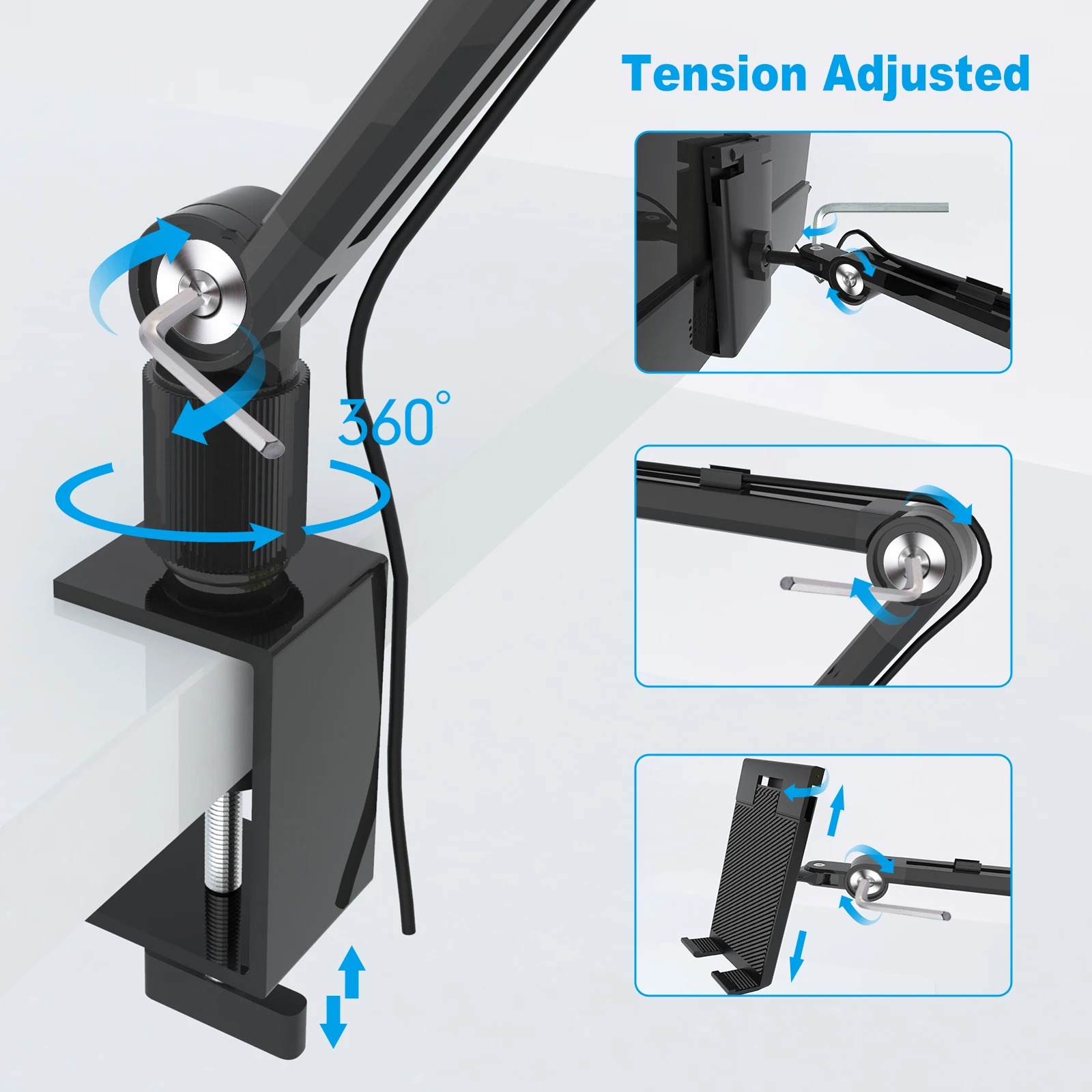 Suporte portátil para tablet 2 - Desk Setup Monitor Arm avaliação e preço