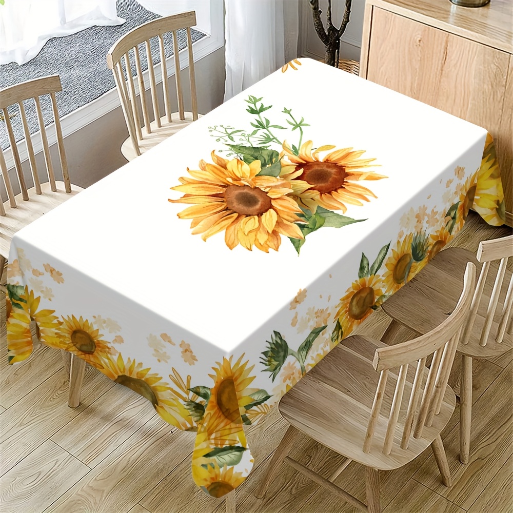 Toalha de mesa retangular com  - Yellow Desk Setup avaliação e preço