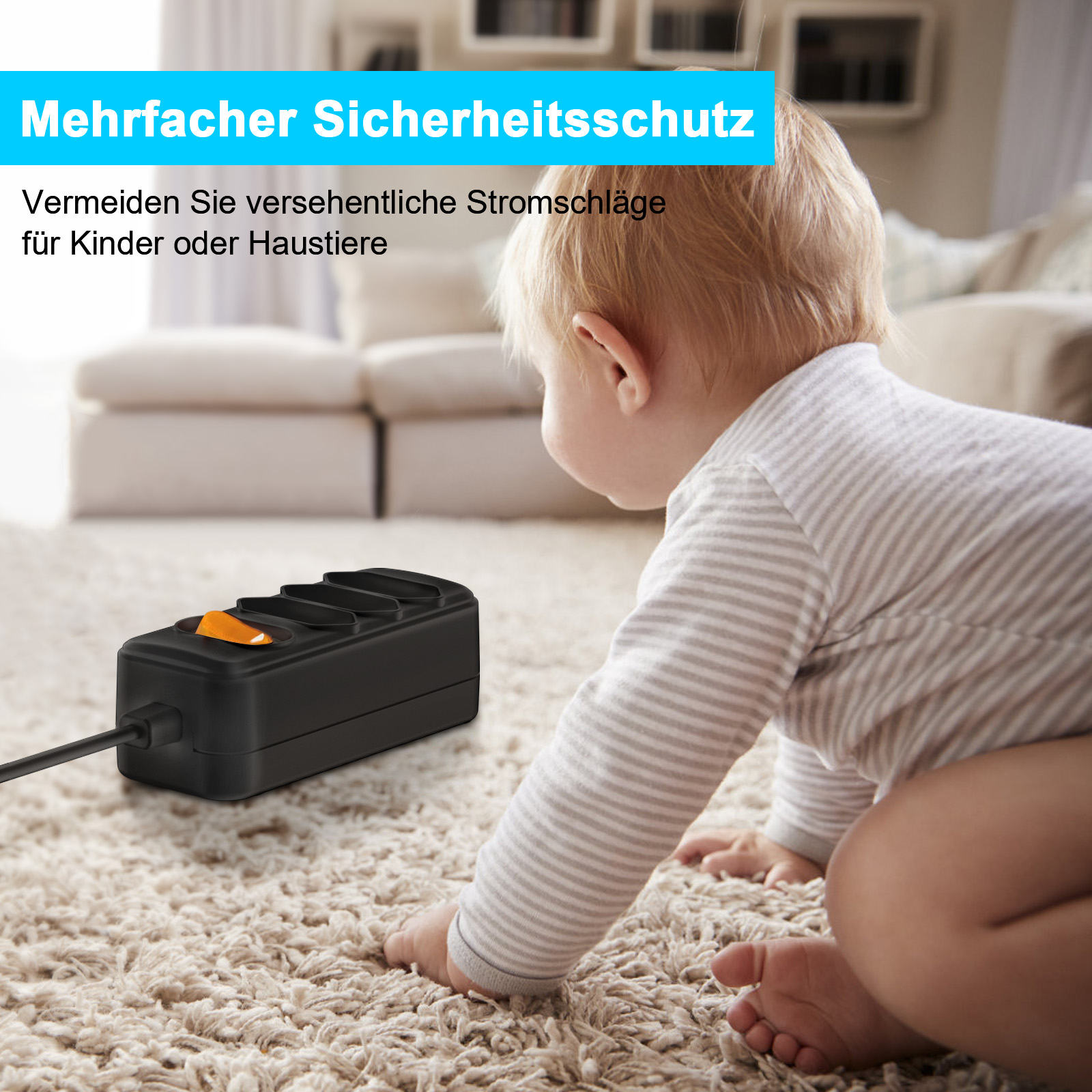 Tomada de alimentação europeia - Power Strip Flat avaliação e preço