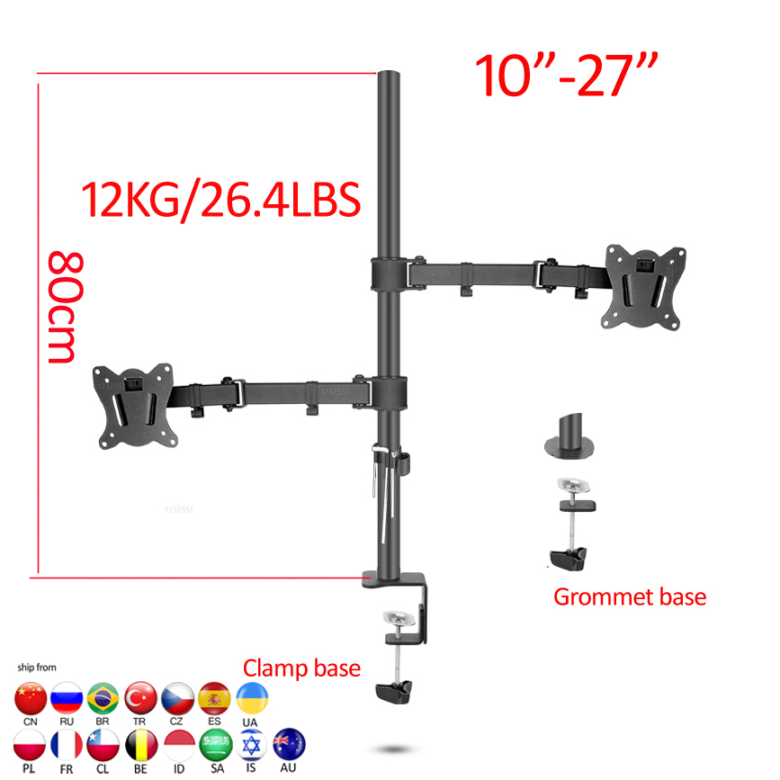 Suporte de Mesa para Dois Moni - Desk Setup Monitor Arm avaliação e preço