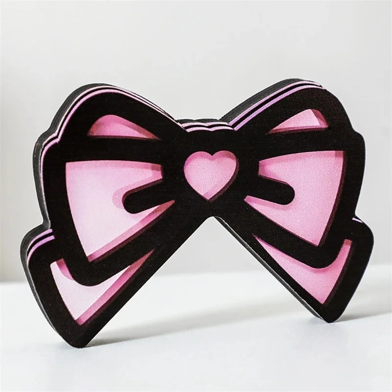 Kawaii rosa acrílico arco moni - Desk Setup Gaming avaliação e preço
