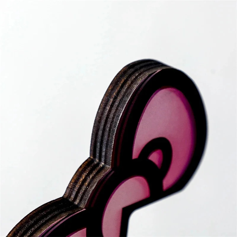 Kawaii rosa acrílico arco moni - Desk Setup Gaming avaliação e preço