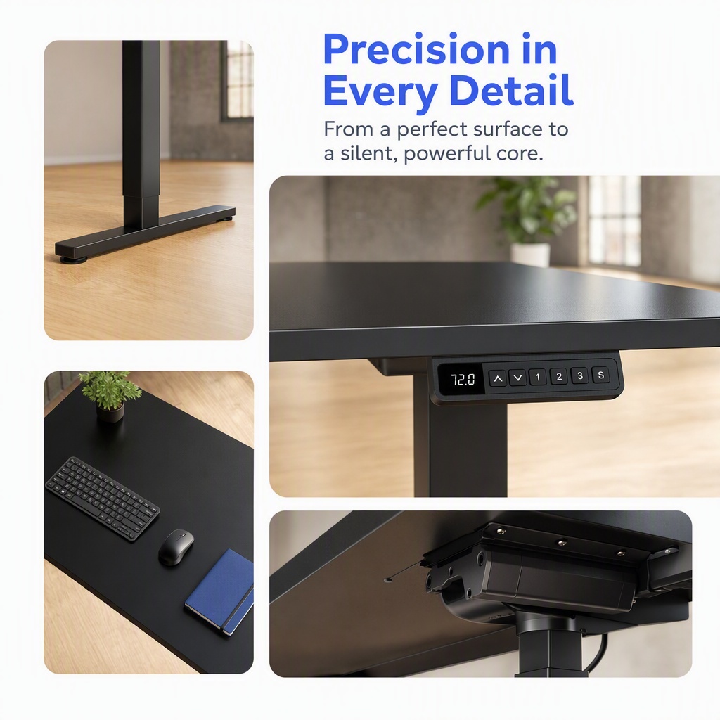 Mesa Elétrica Ajustável, Tampo - Desk Setup Height avaliação e preço