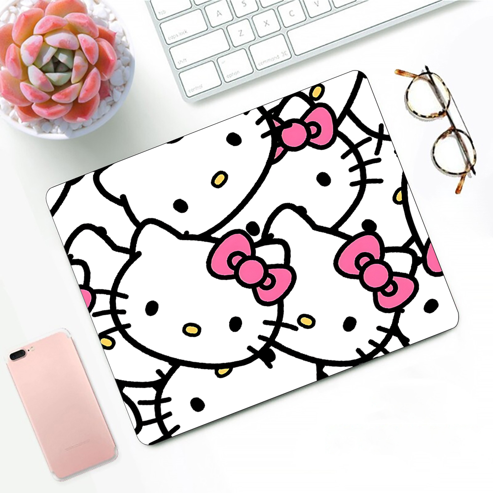 Bonito rosa anime olá kitty ga - Desk Setup Anime avaliação e preço