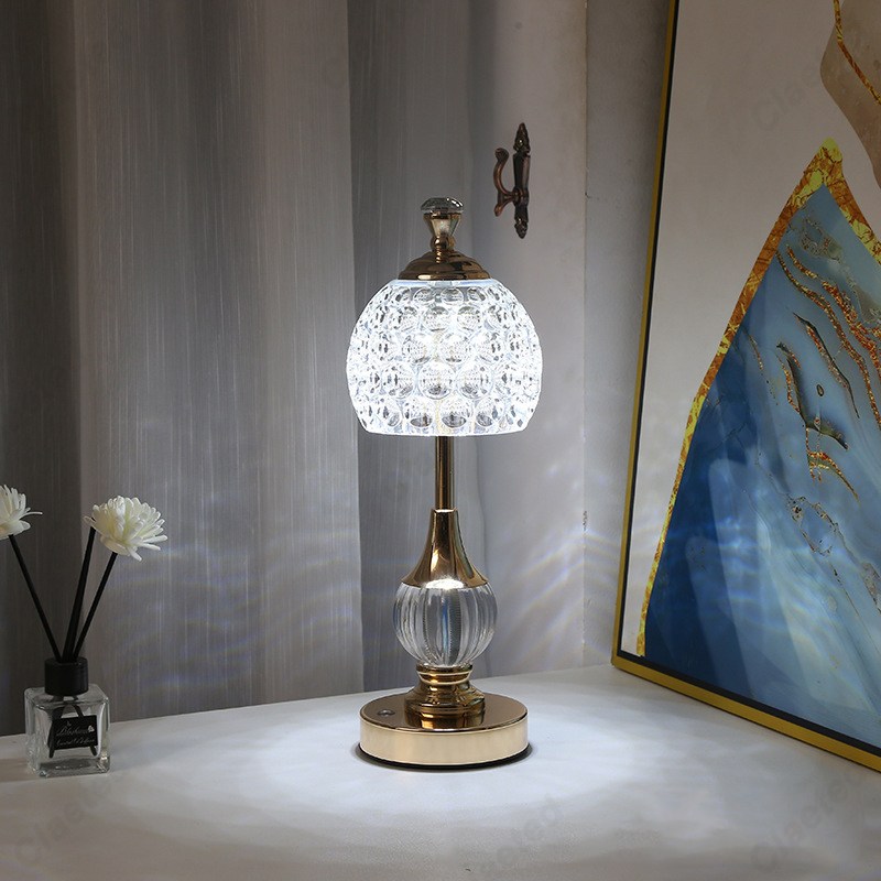 2023 novo metal cristal acríli - Yellow Desk Setup avaliação e preço