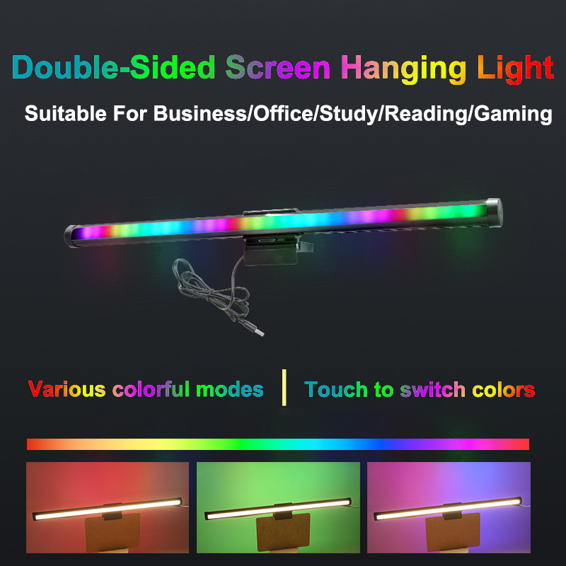 40cm rgb atmosfera candeeiro d - Yellow Desk Setup avaliação e preço