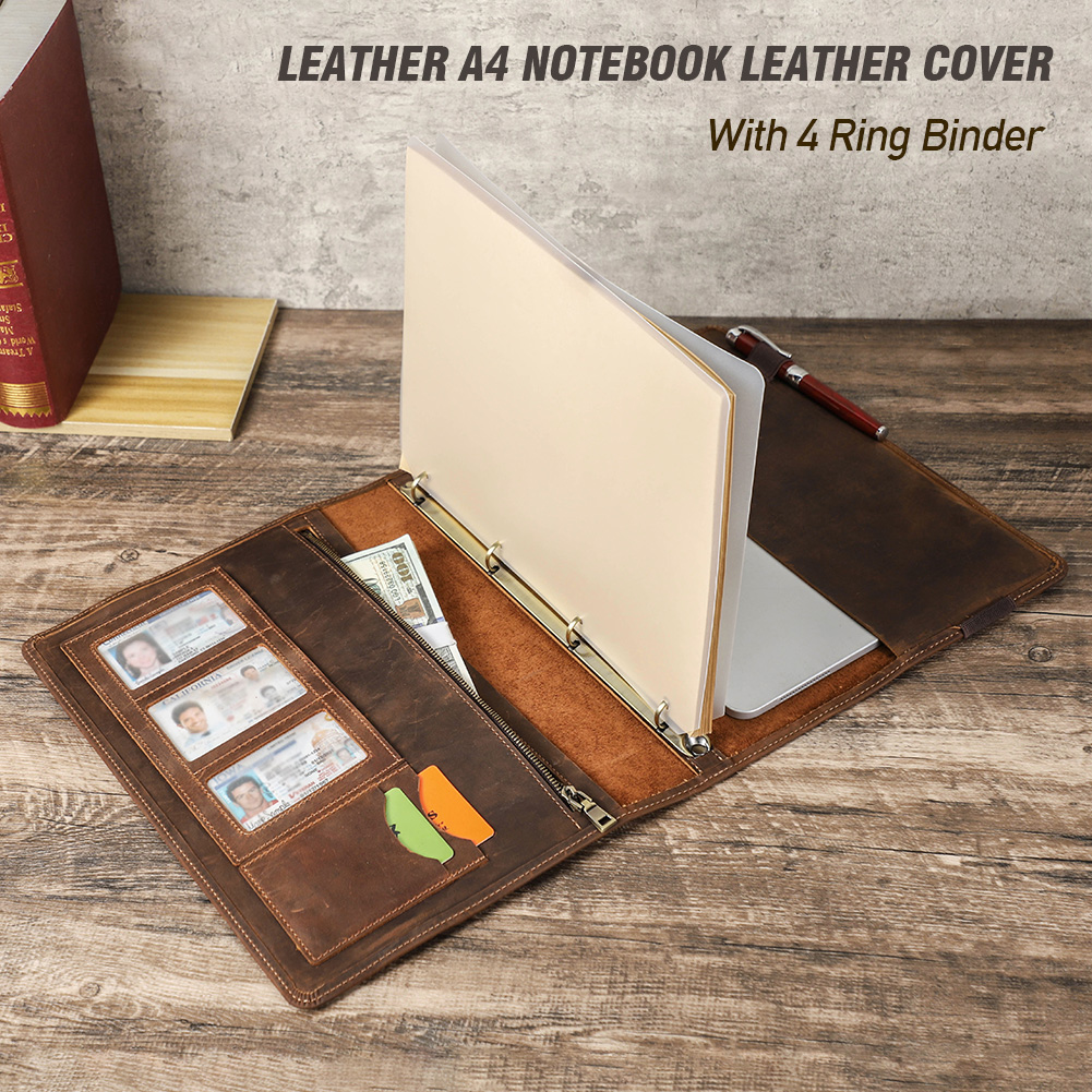 Luxo retro negócios a4 caderno - Ring Binder Box avaliação e preço