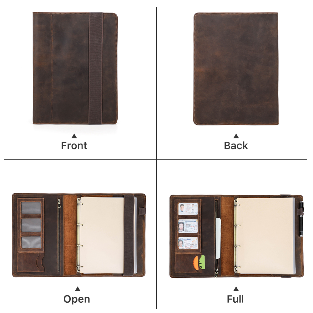 Luxo retro negócios a4 caderno - Ring Binder Box avaliação e preço