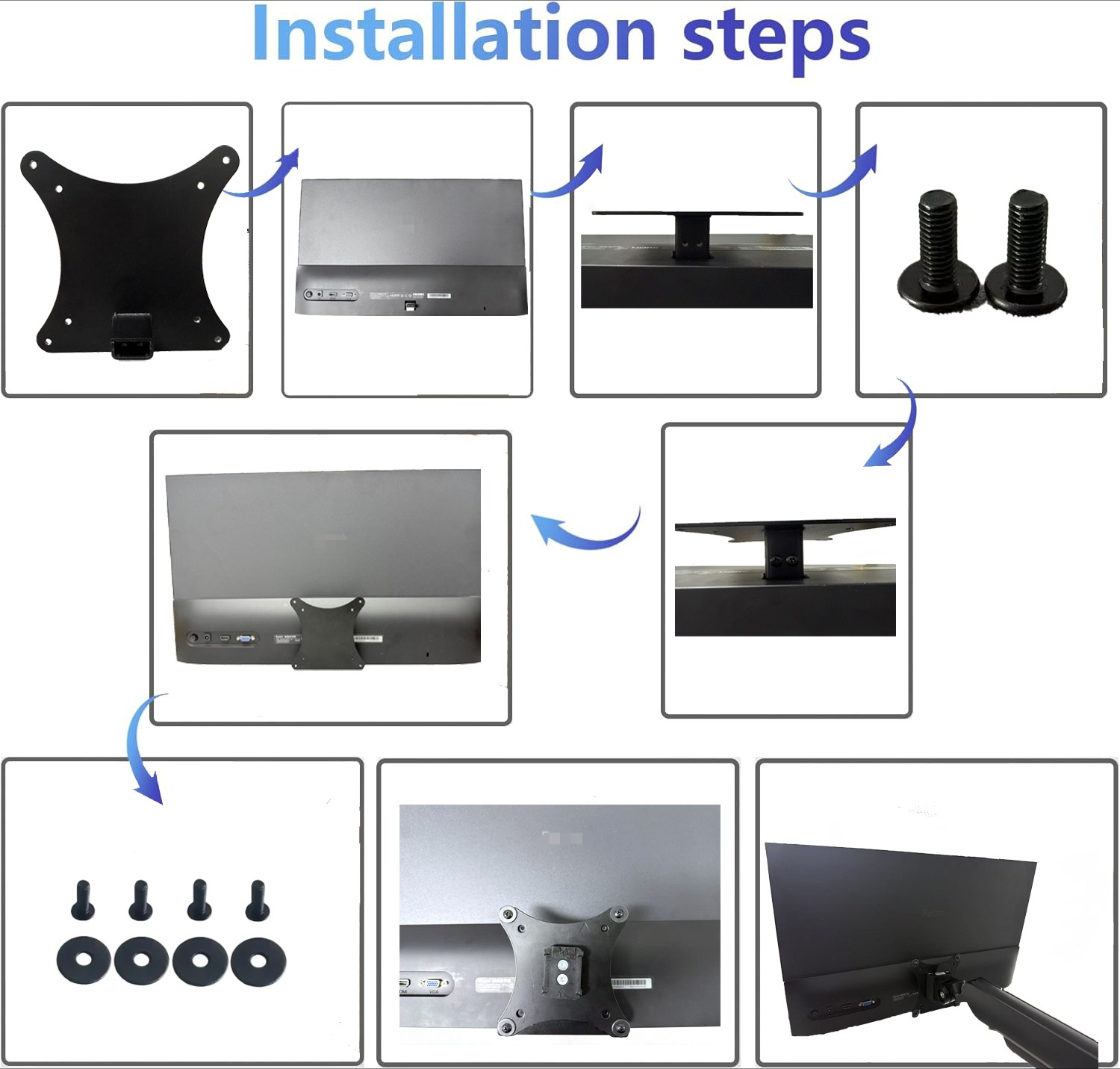 Novo adaptador vesa para xiaom - Desk Setup Monitor Arm avaliação e preço