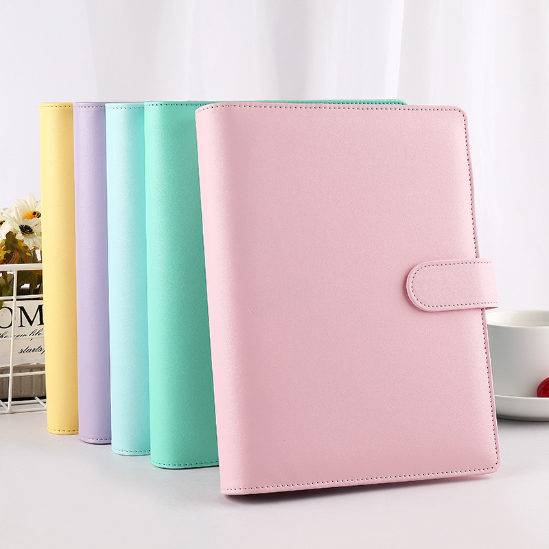 A6/A5 Macaroon Cor PU Couro DI - Ring Binder Box avaliação e preço